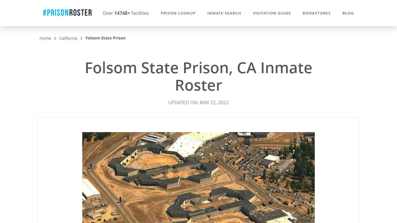 Folsom State Prison, CA Inmate Roster